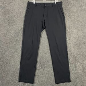 Rhone Pants Mens 36x32 Black Classic Fit Commuter Chino Stretch Performance